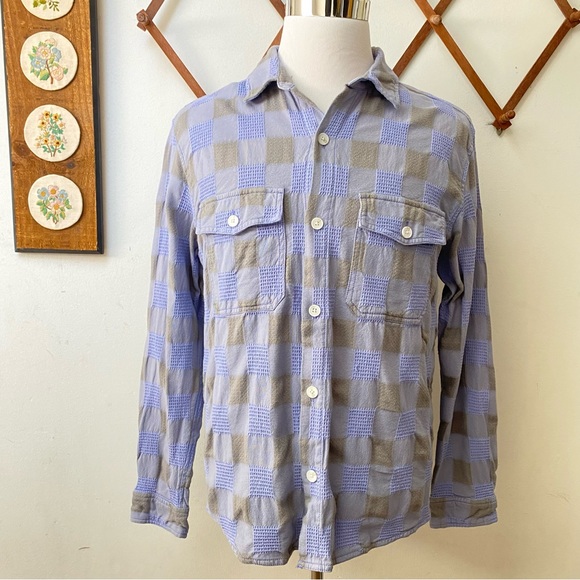 Urban Outfitters Woven Cotton Patchwork Bohemian Shirt - Picture 1 of 16